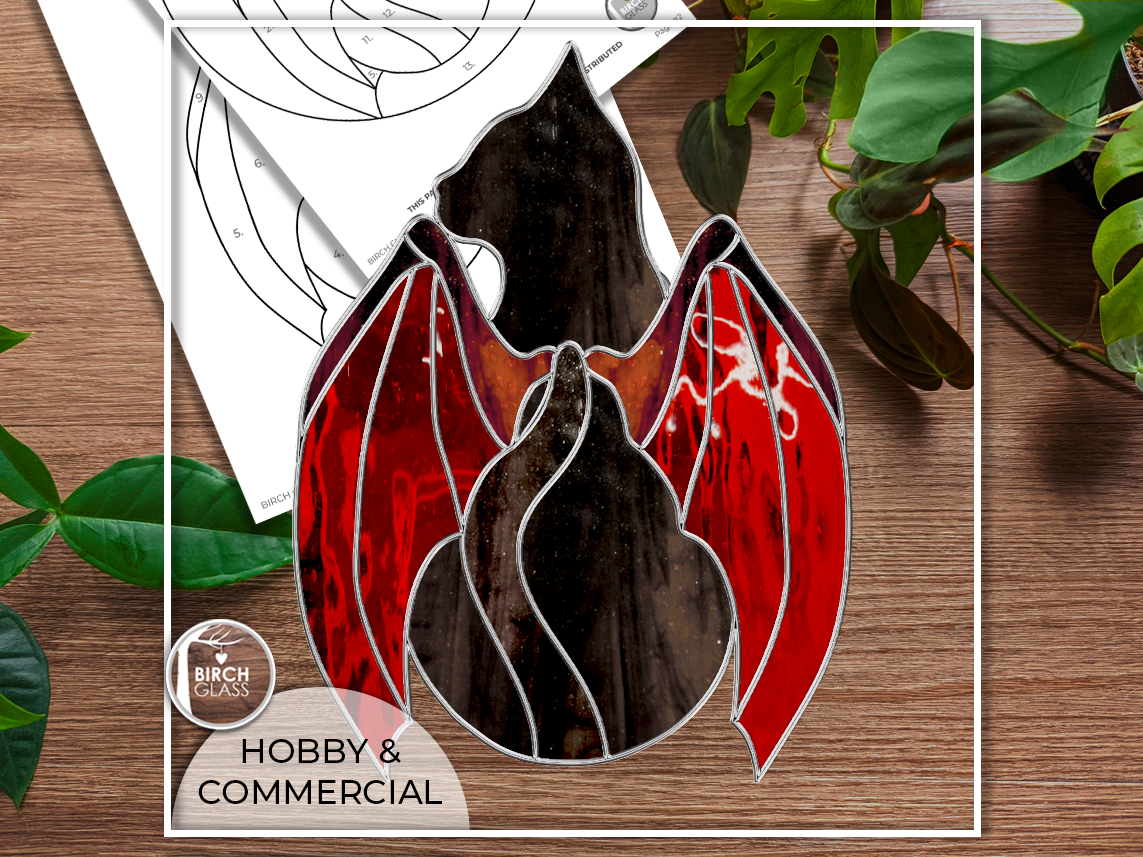 PATTERN • Cat Bat Stained Glass Pattern – Birch Glass bat-living-sun-glass