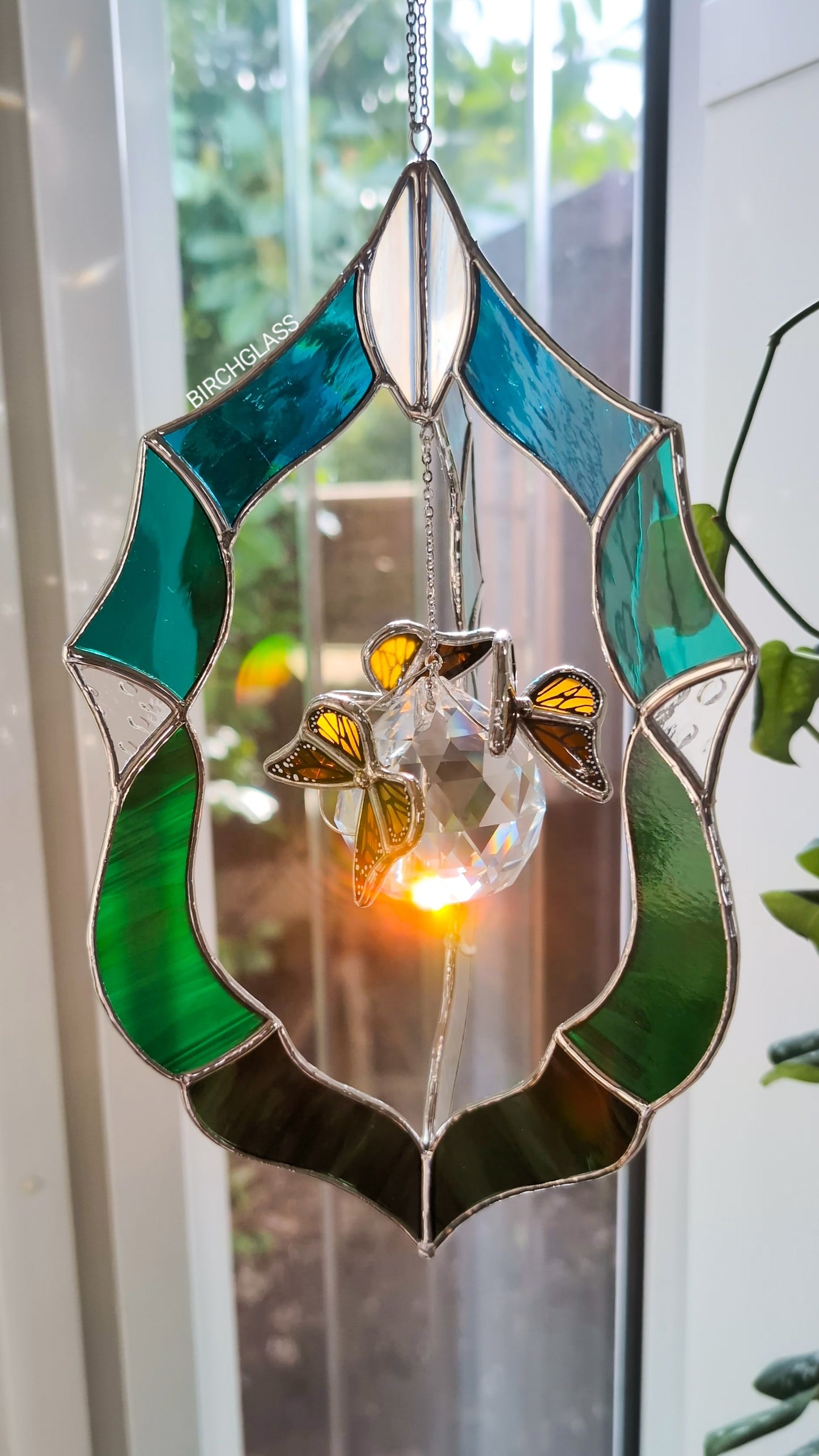 3D PATTERN • Butterfly Frame Spinner Stained Glass Pattern (PATTERN ONLY)