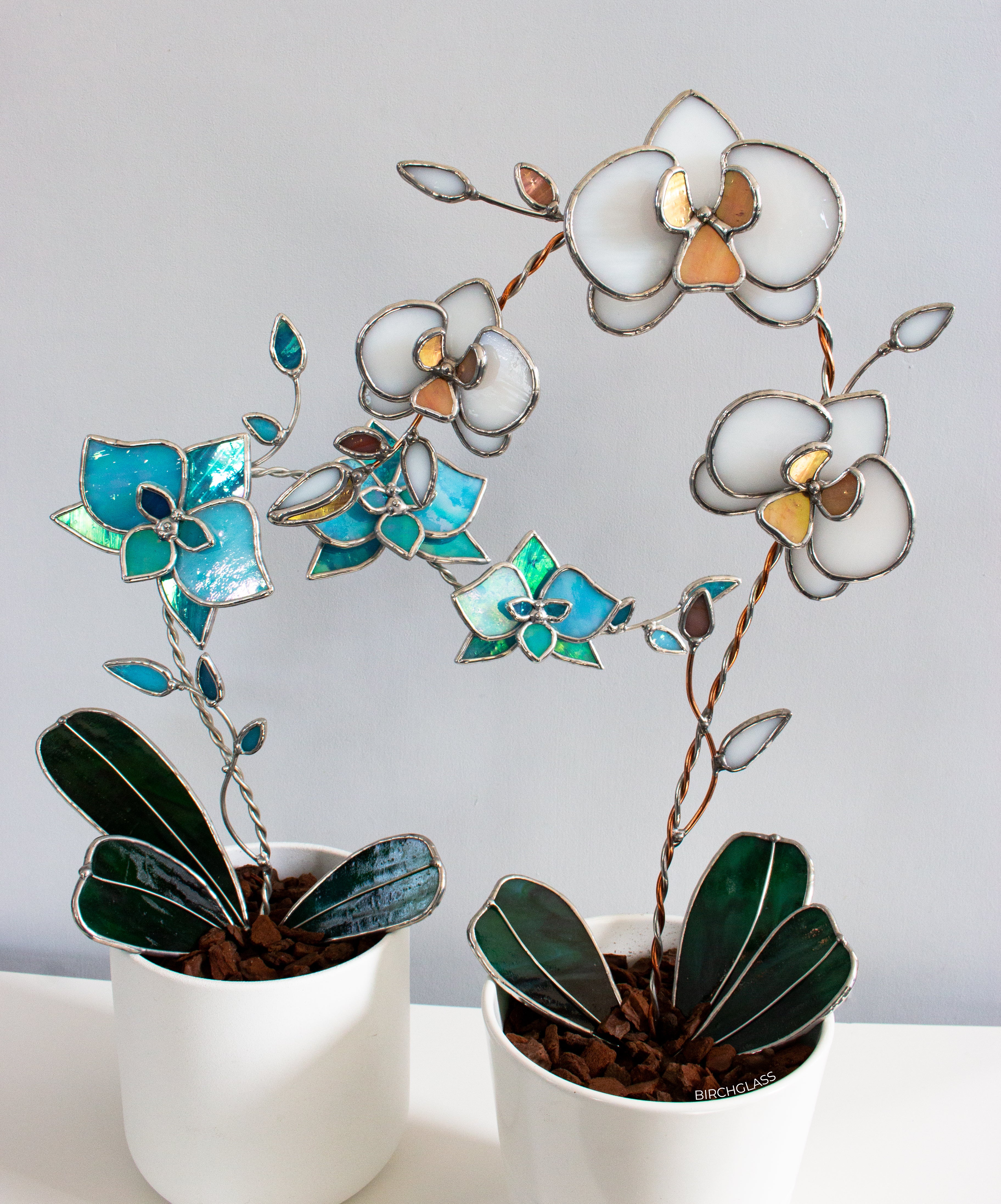 TUTORIAL • 3D Orchid Plant (Full Instructions) Stained Glass Pattern – Birch Glass TUTORIAL • 3D Orchid Plant (Full Instructions) Stained Glass Pattern – Birch Glass