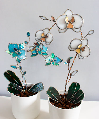 TUTORIAL • 3D Orchid Plant (Full Instructions) Stained Glass Pattern
