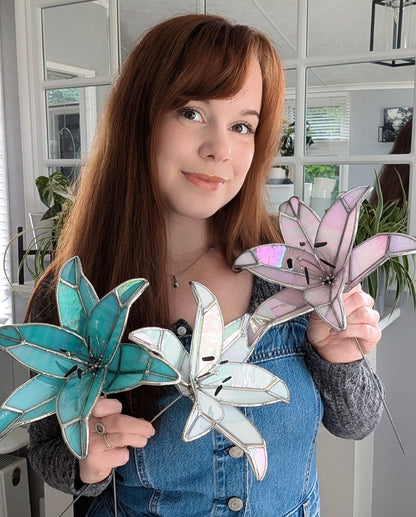 3D LILY JIG SET & TUTORIAL BOOKLET | Stained Glass Jig