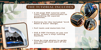 TUTORIAL • 3D Layered Bookends & Stained Glass Patterns