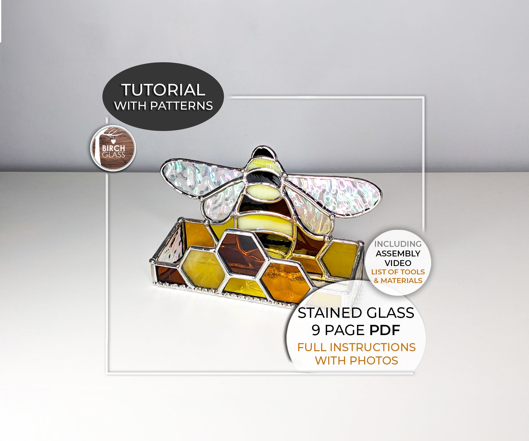 3D Stained Glass Tutorials Step By Step Instructions For Glass Artists ...