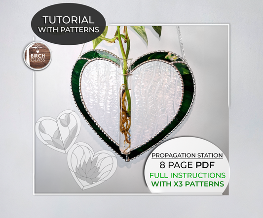 TUTORIAL • Propagation Station Heart (Instructions & Photos) & 3 Stained Glass Patterns