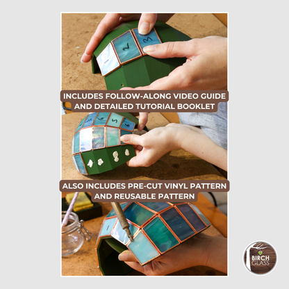 PLANT POT MOLD & TUTORIAL BOOKLET | Stained Glass
