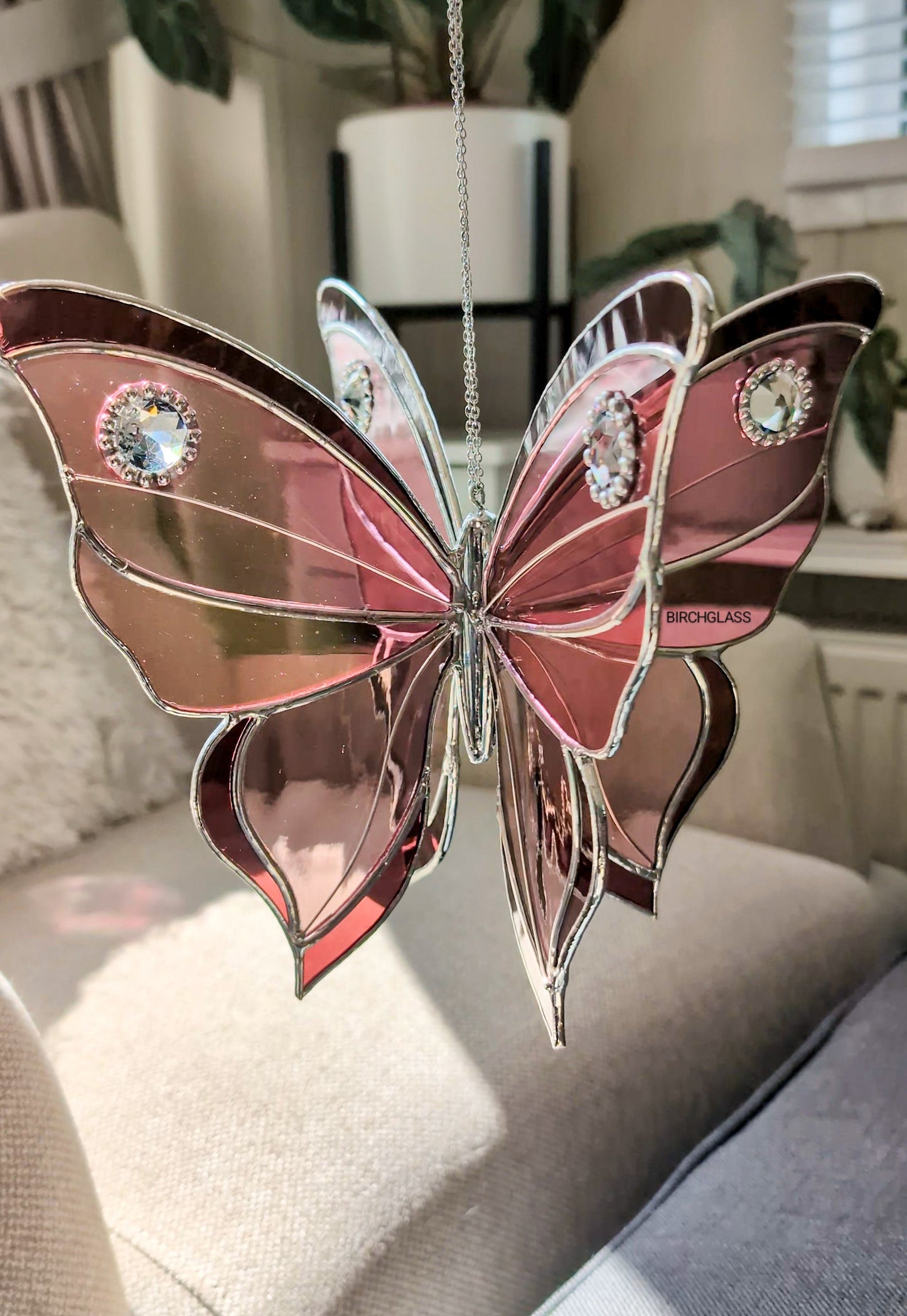 3D PATTERN • Jewel Butterfly Spinner Stained Glass Pattern (PATTERN ONLY)