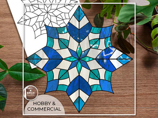 PATTERN • Snowflake #2 Stained Glass Pattern
