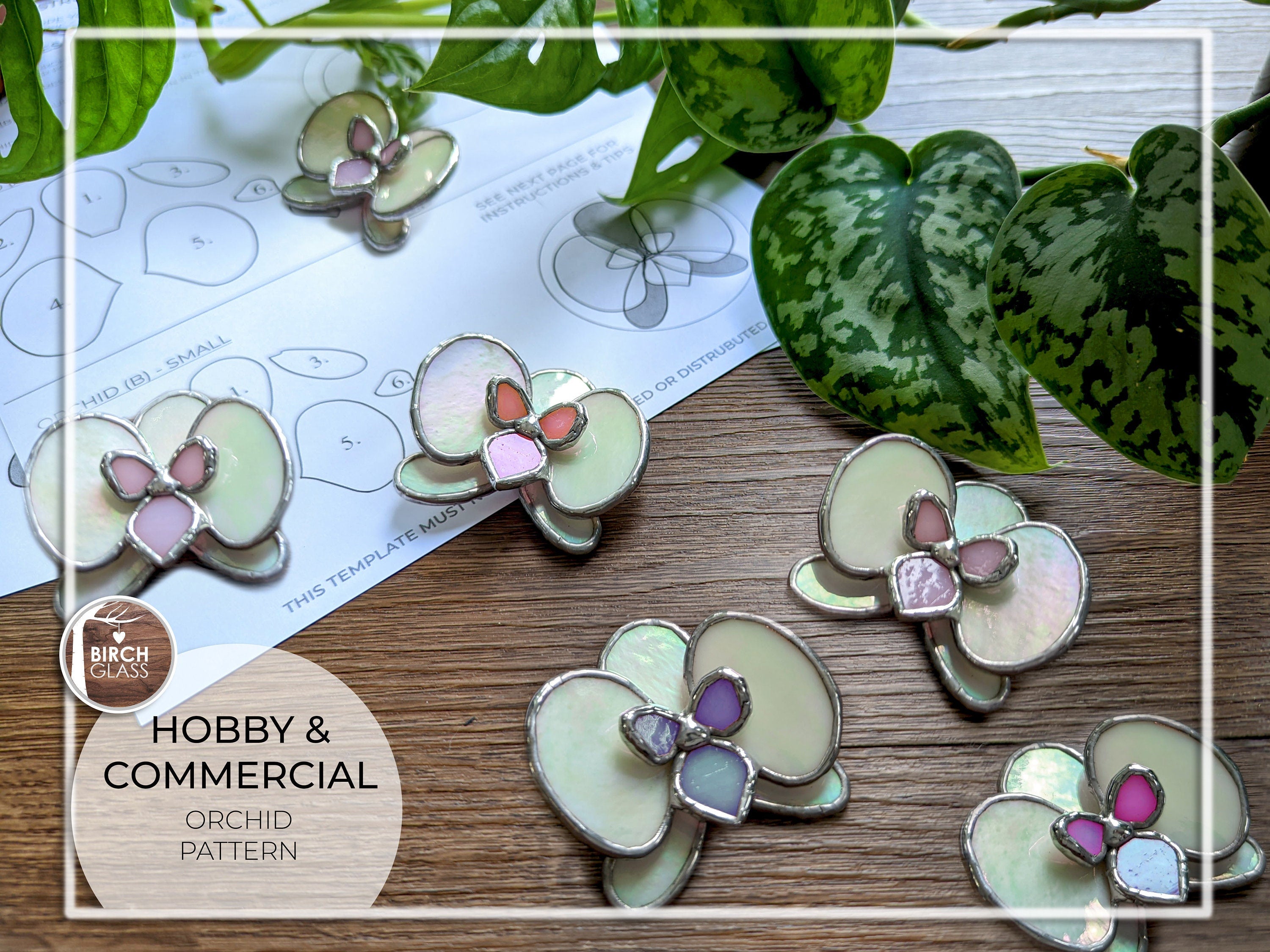 PATTERN • 3D Orchid (FLOWER ONLY) – Birch Glass
