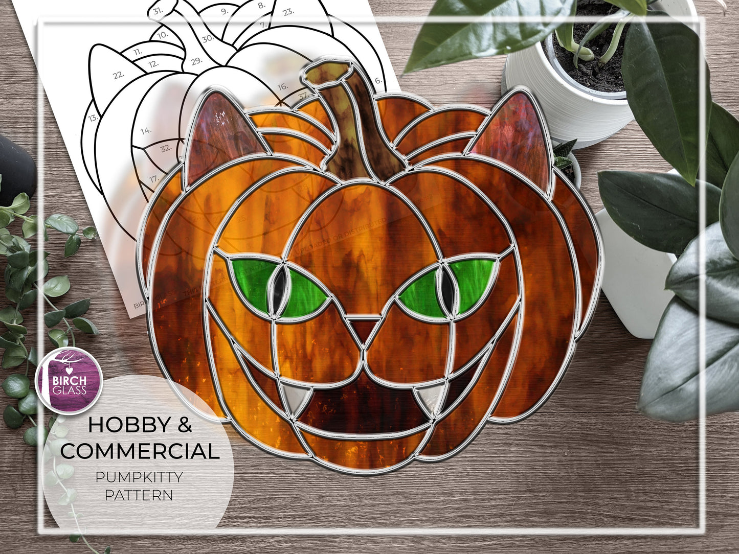 PATTERNS • Halloween Pack #1 Stained Glass Pattern