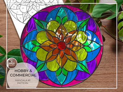 PATTERN • Mandala Panel #1 Stained Glass Pattern