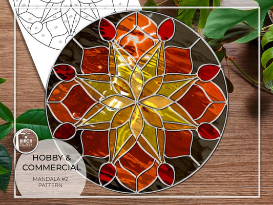 PATTERN • Mandala #2 Panel Stained Glass Pattern
